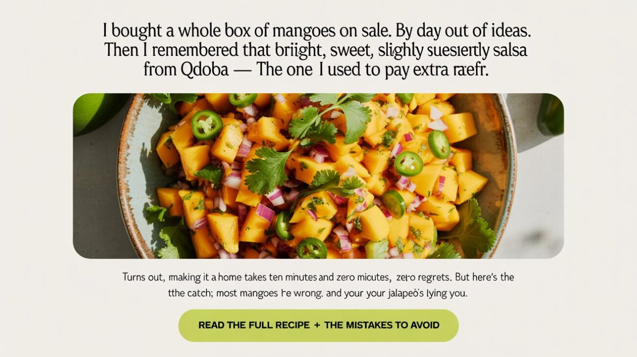 QDOBA Mango Salsa (Copycat) The Real One