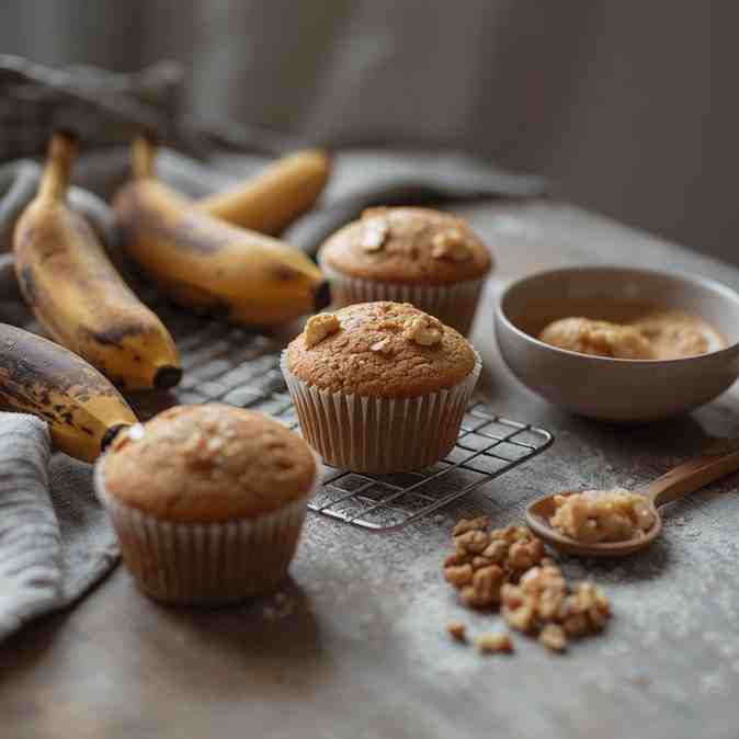 Vegan Banana Nut Muffins