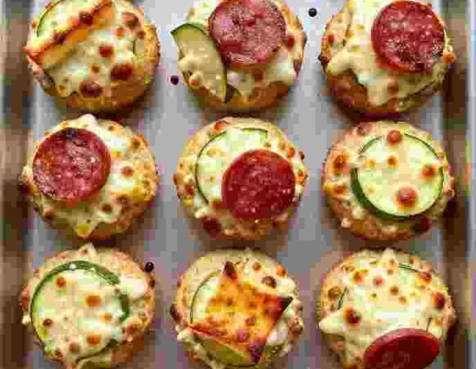 Low-Carb Zucchini Pizza Bites Recipe