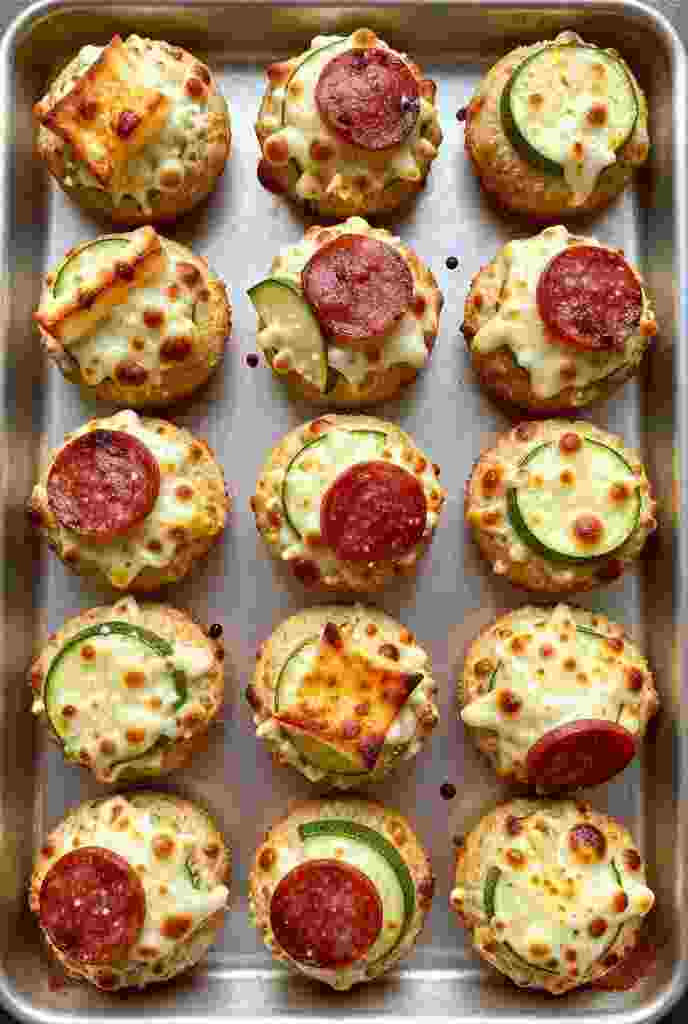 Low-Carb Zucchini Pizza Bites Recipe
